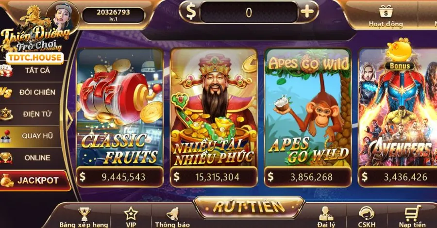 Trò chơi máy đánh bạc (slot game) tại slot365